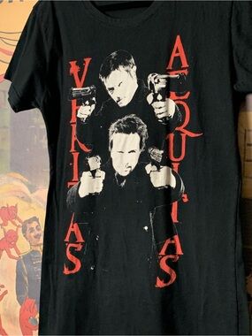 The Boondock Saints Veritas Aequitas Bay Island Offical Y2k Movie Promo T-Shirt